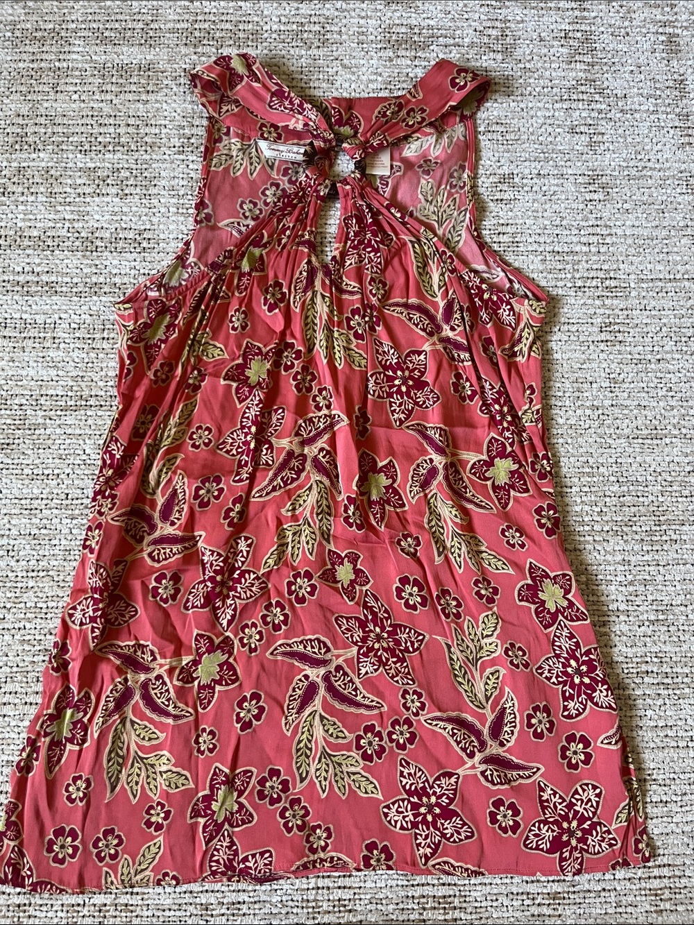 Tommy Bahama Coral Floral Tank Top